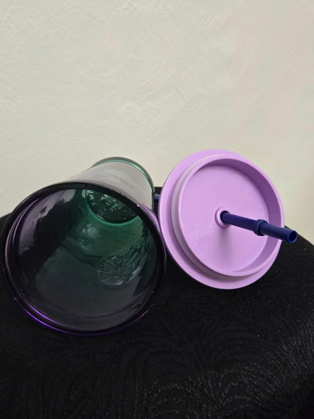 Starbucks Purple/Green Ombre Glass - Picture 2 of 3